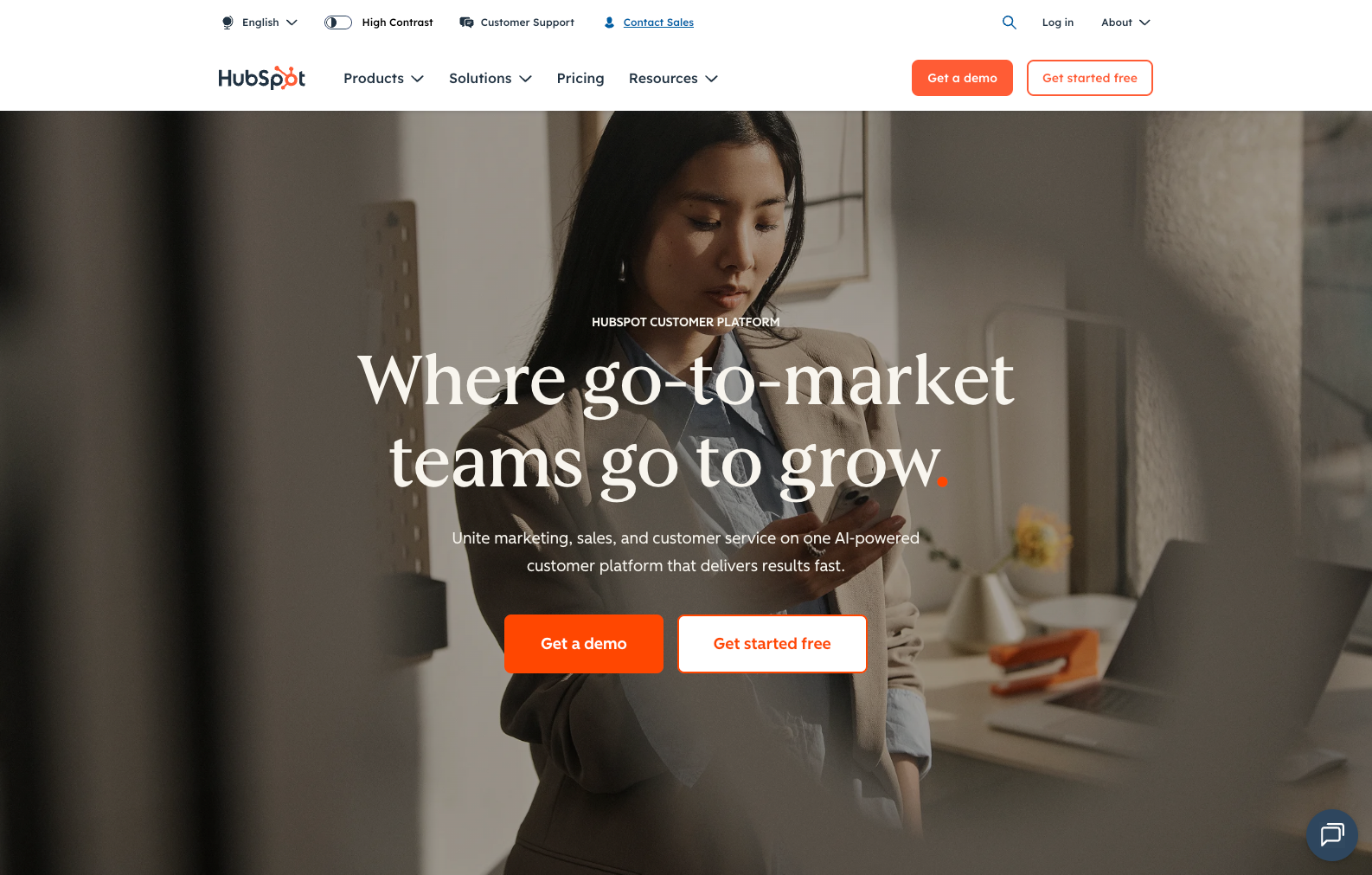 HubSpot website